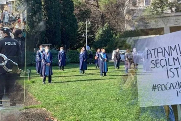 Boğaziçi’ne kelepçe, öğrencisine gözaltı