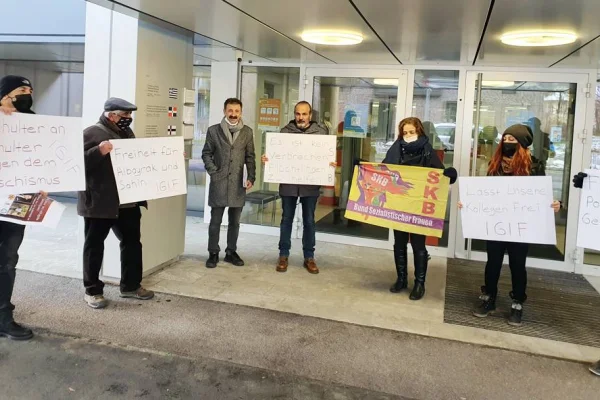 Albayrak ve Şahin için Bern'de eylem