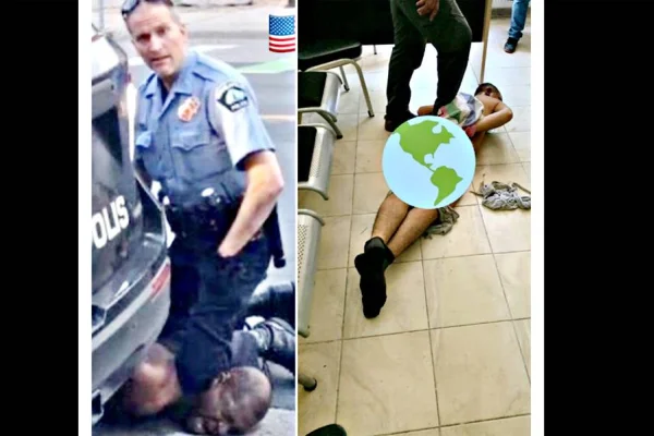 Soldaki Amerikan, sağdaki Türk işkencesi
