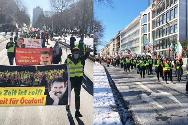 Düsseldorf’ta Öcalan'a özgürlük yürüyüşü 