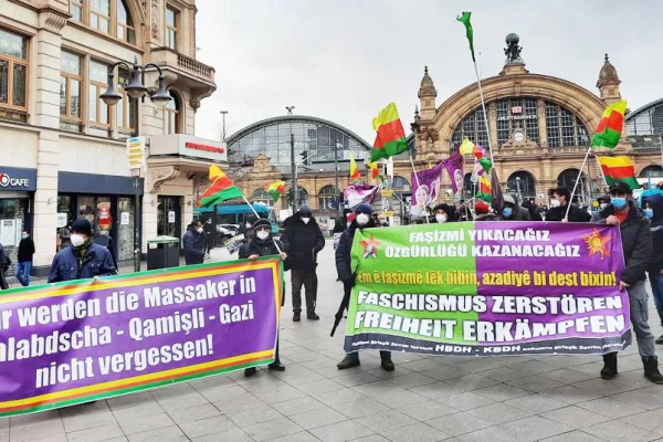 Katliamlar Frankfurt’ta protesto edildi