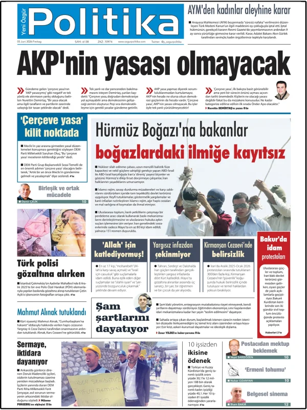 Son Gazete Manşeti