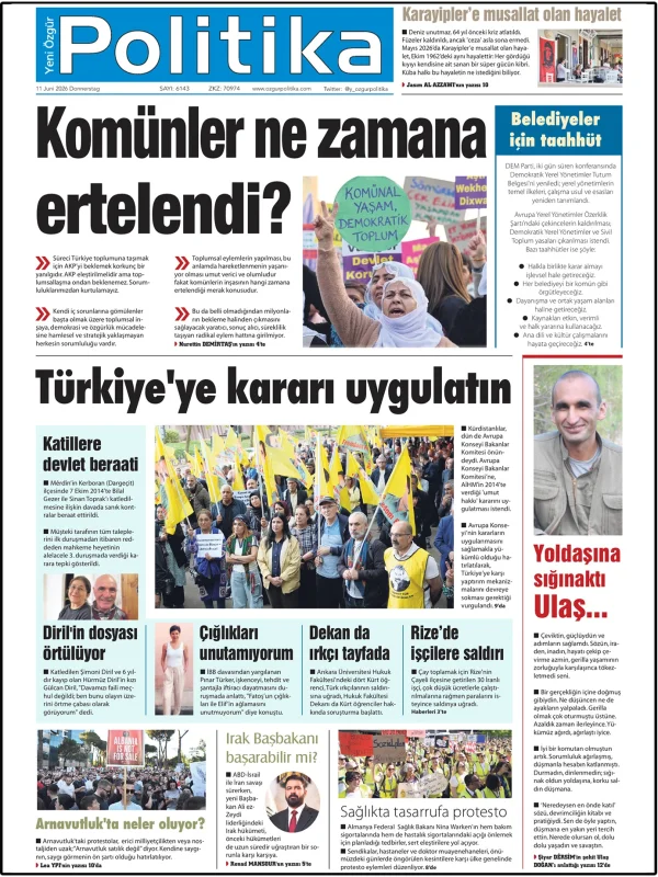 Son Gazete Manşeti
