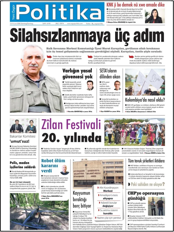 Son Gazete Manşeti