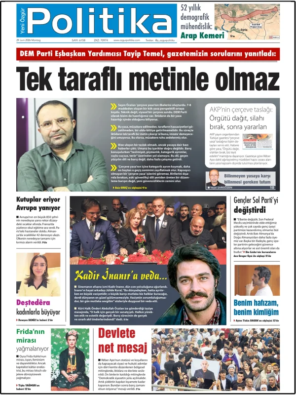 Son Gazete Manşeti