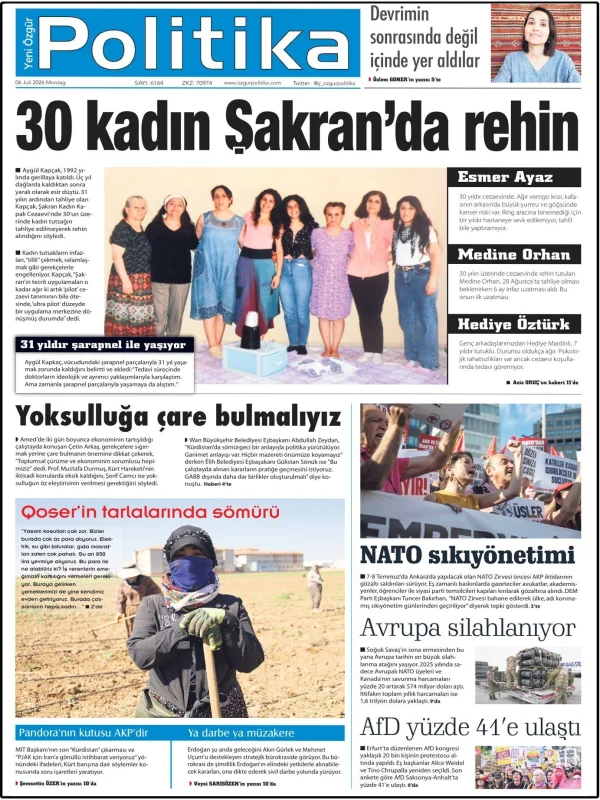 Son Gazete Manşeti