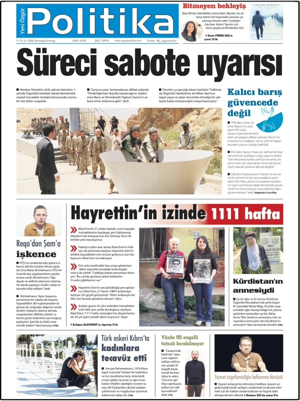 Son Gazete Manşeti