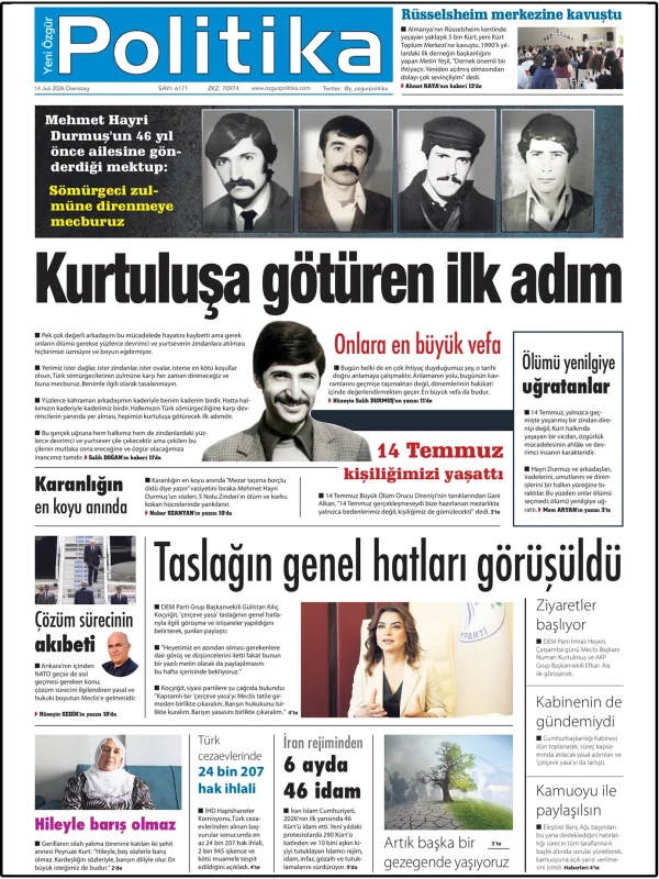 Son Gazete Manşeti