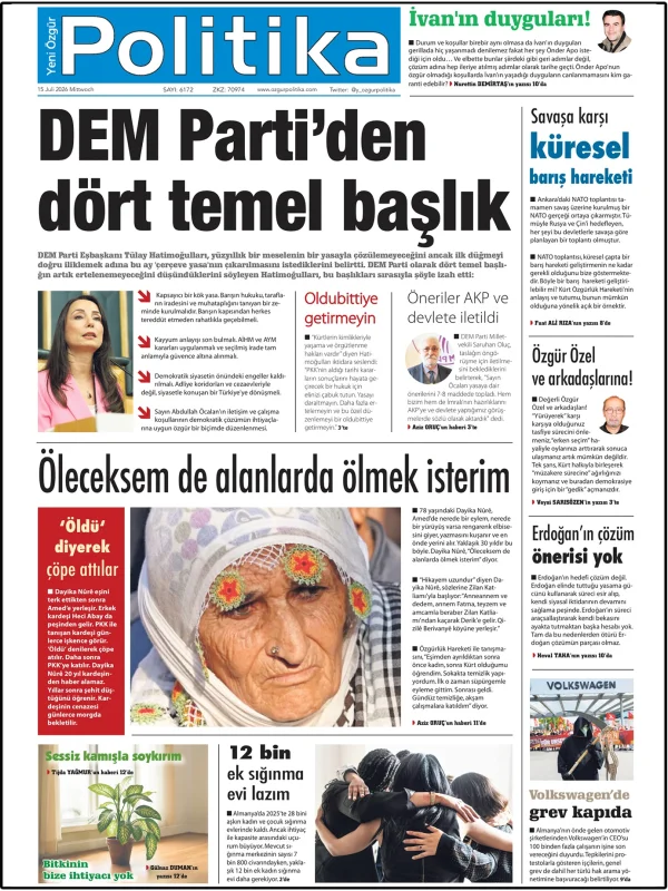 Son Gazete Manşeti