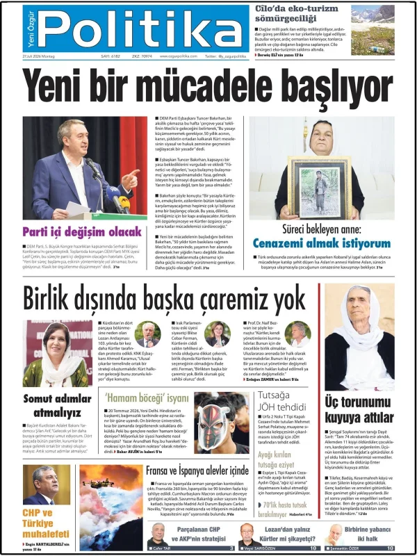 Son Gazete Manşeti
