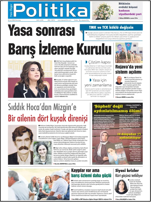 Son Gazete Manşeti