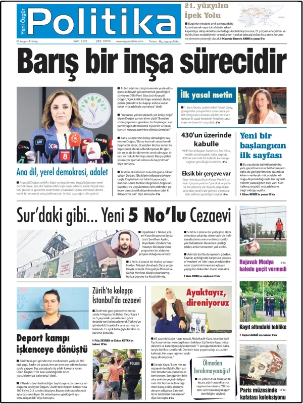 Son Gazete Manşeti
