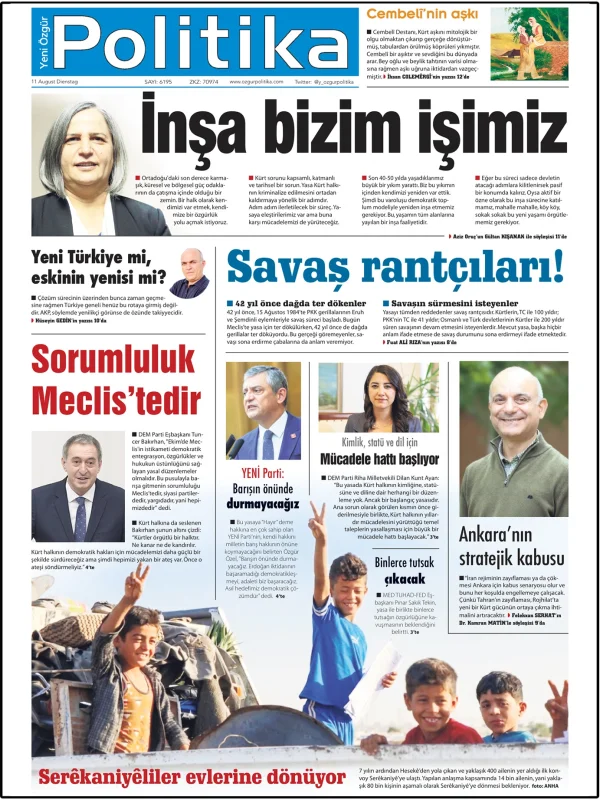 Son Gazete Manşeti