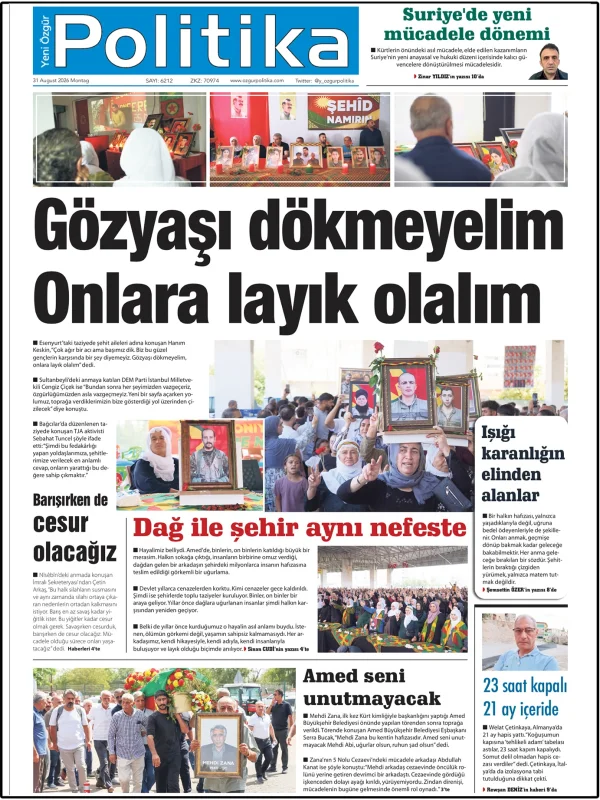 Son Gazete Manşeti