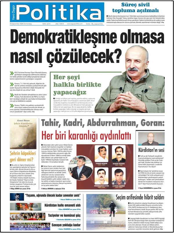 Son Gazete Manşeti