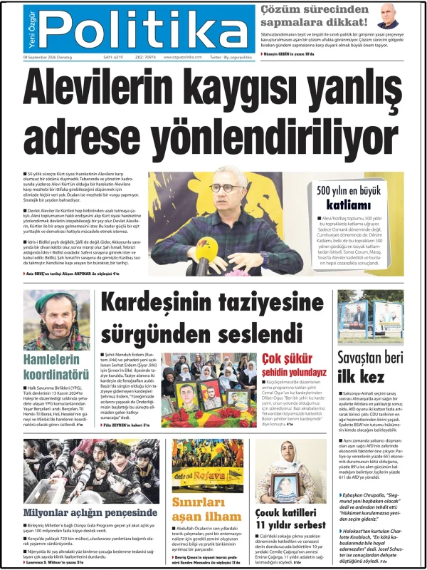 Son Gazete Manşeti