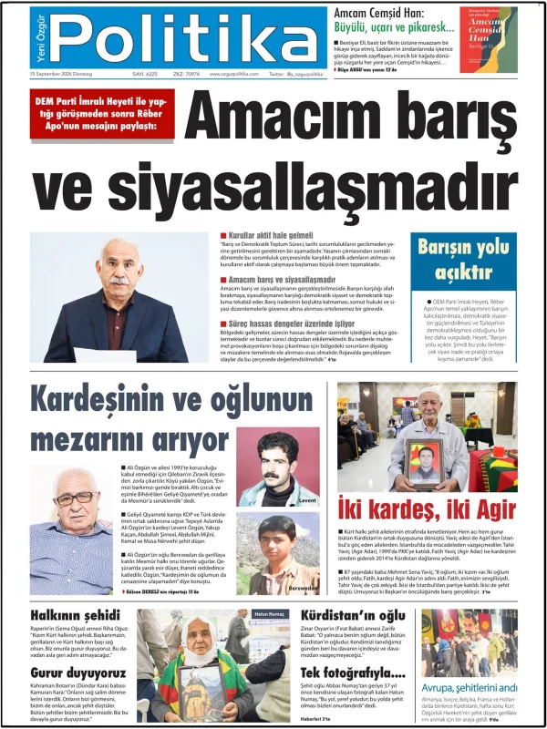 Son Gazete Manşeti