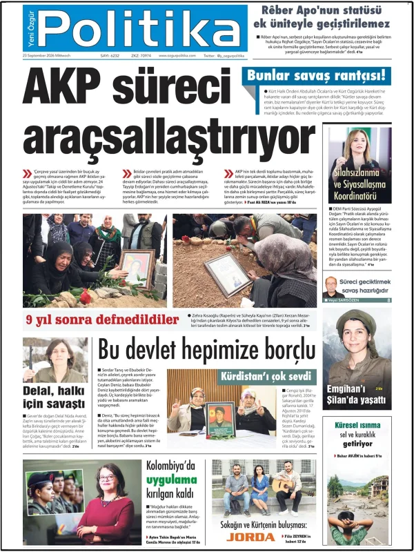 Son Gazete Manşeti