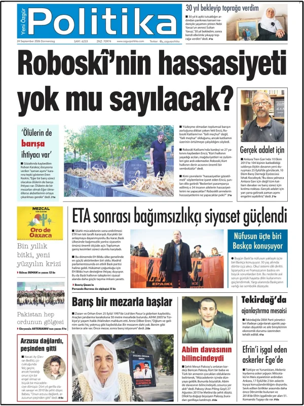 Son Gazete Manşeti