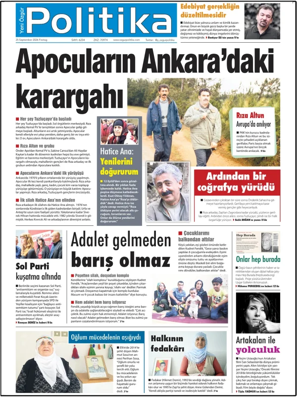Son Gazete Manşeti