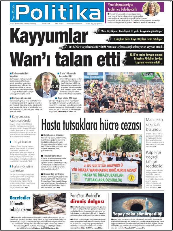 Son Gazete Manşeti