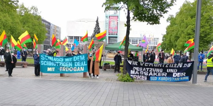 Mannheim'da işgal protestosu