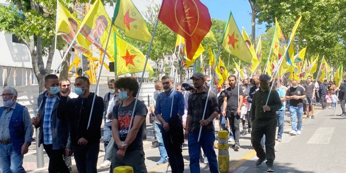 Marsilya'da işgale karşı yürüyüş