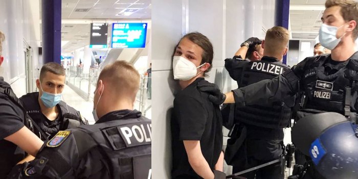 Frankfurt'ta polis barış heyetine saldırdı