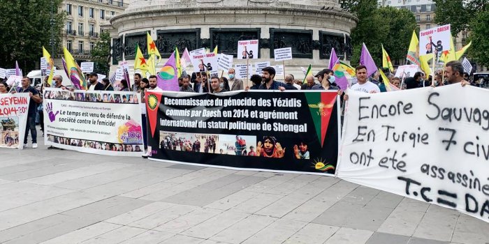 Şengal soykırımı protesto edildi