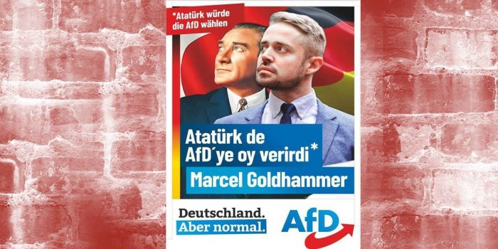 AfD'den Atatürk'lü seçim çalışması