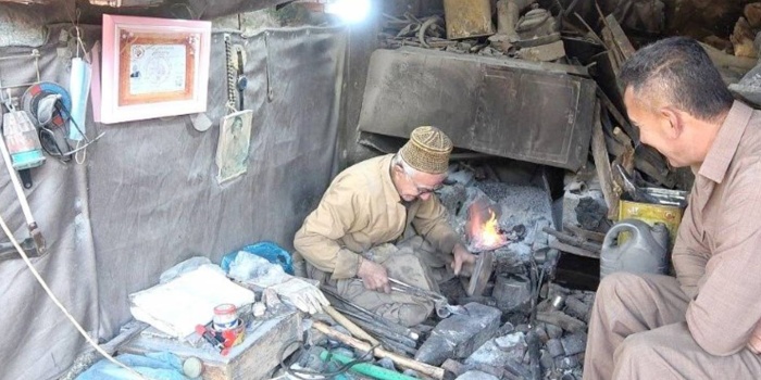 40 yıllık bir demirci ustası Heci Sadık