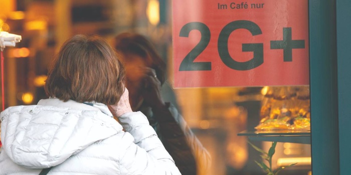 Almanya’da sıkı korona kısıtlamaları ile 2G plus kuralı devam ediyor. FOTO: AFP