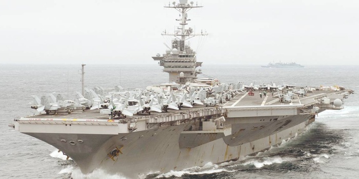 NATO’nun dün başlayan “Neptune Strike 22” adlı tatbikatına ABD'nin uçak gemisi USS Harry Truman da katıldı. Foto: AFP