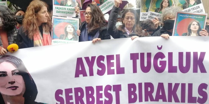 Aysel Tuğluk'u serbest bırakın eylemleri