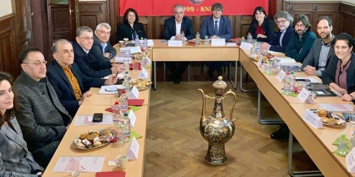KNK ile Katalan heyetinin görüşmesi