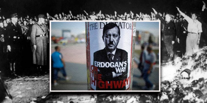 Erdoğan diktatöryası afişleri