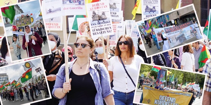 Kürdistanlılar işgali protesto etti  