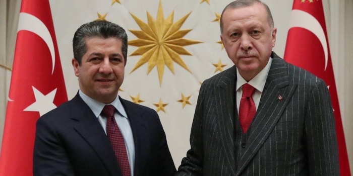 Mesrur Barzani ve Recep Erdoğan