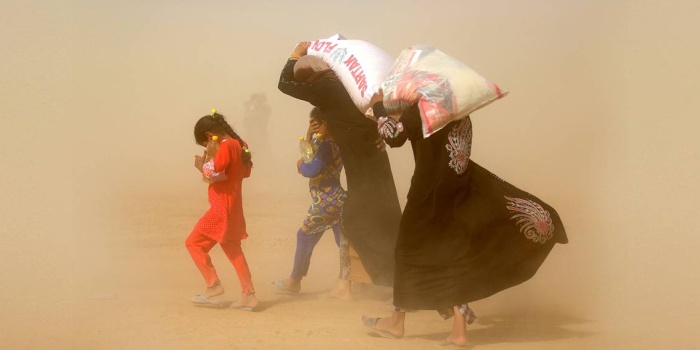 Kum fırtınası-Irak / foto: AFP