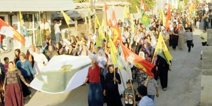 Maxmûr'da protesto gösterisi