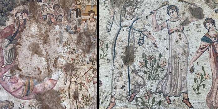 Germanicia’da dans eden üç kadın mozaiği