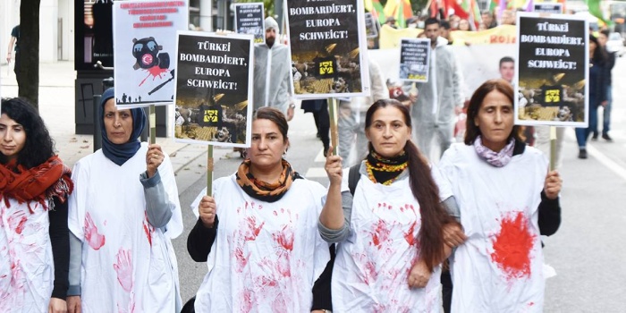 Kimyasal silah protestosu/foto:M.Zahit Ekinci-Hamburg