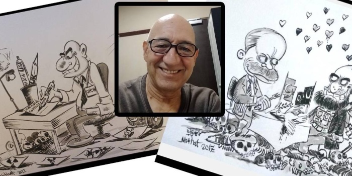 Karikatürist Mithat Solmaz ve çizimleri