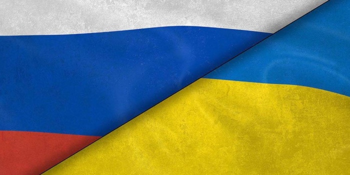 Rusya ve Ukrayna bayrağı