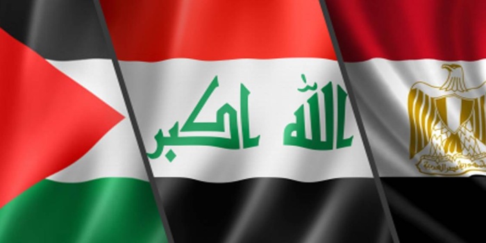 Mısır, Ürdün ve Irak bayrakları