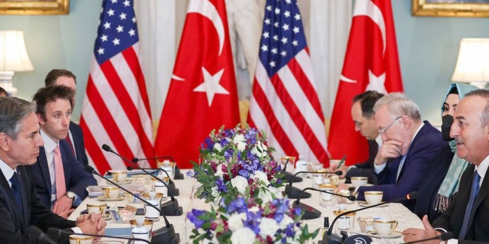 Türk Dışişleri Bakanı Mevlüt Çavuşoğlu, ABD Dışişleri Bakanı Antony Blinken ile Washington’daki görüşmesi