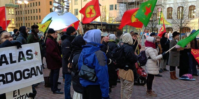  Helsinki'de “Türkiye’yi silahlandırmaya hayır” mitingi 