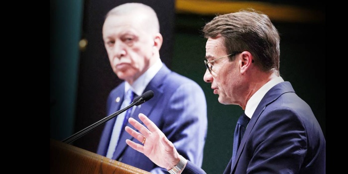Tayyip Erdoğan ve Ulf Kristersson/foto: AFP