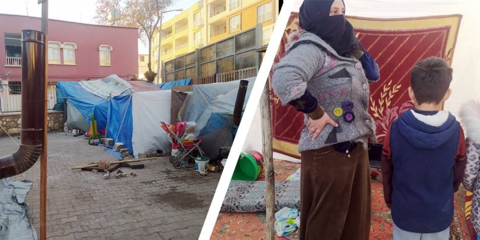 Depremde göçmenler