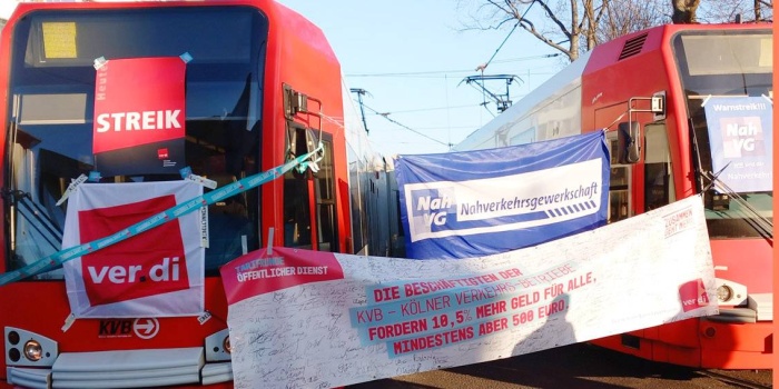 Almanya ulaşım emekçileri grevde 